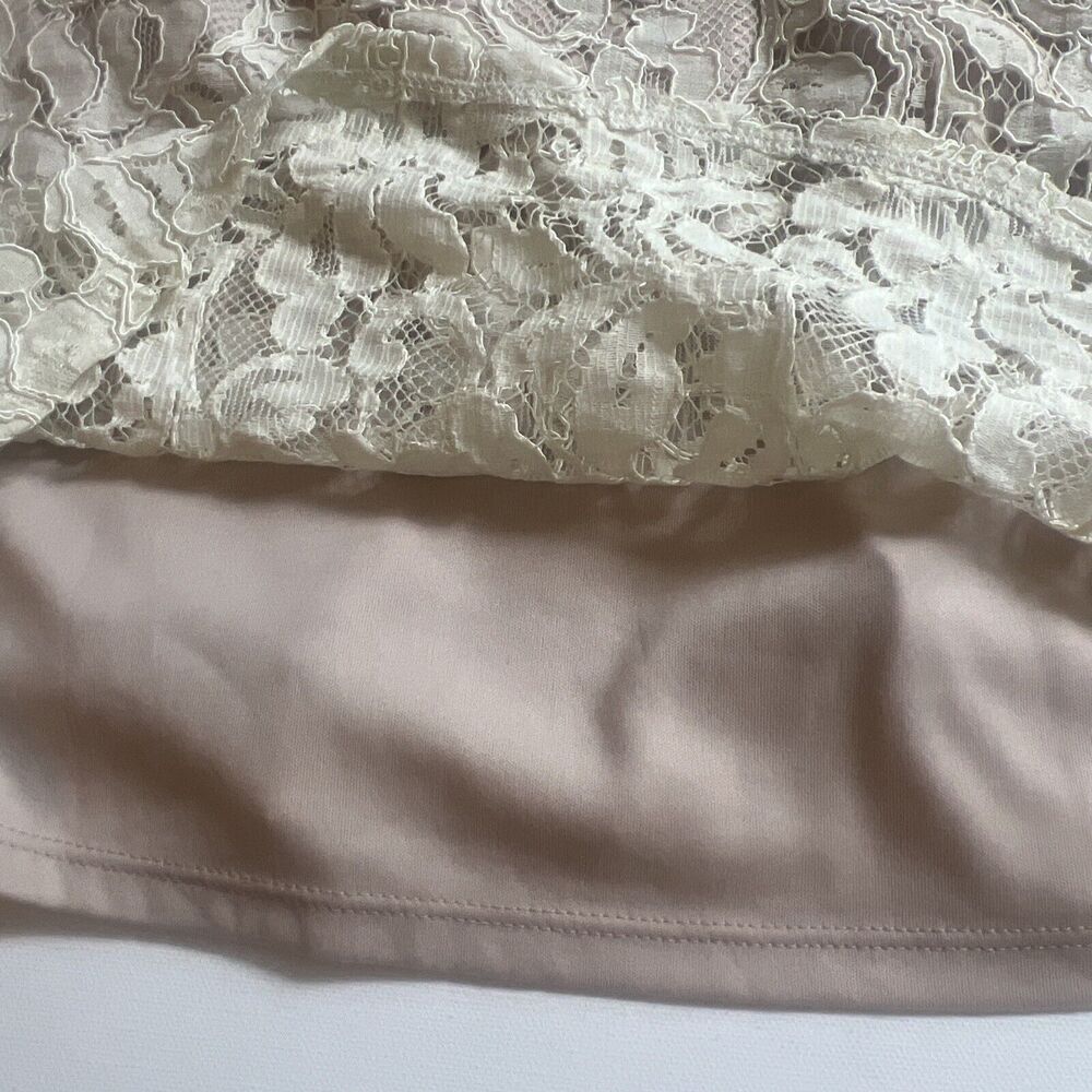 Socialite Set Of 2 Tank Top Camisole Black / Beige All-Lace V-Neck Size Medium - Picture 13 of 13